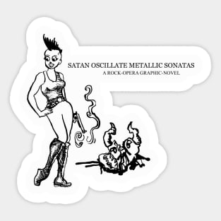 Satan Oscillate Metallic Sonatas Sticker